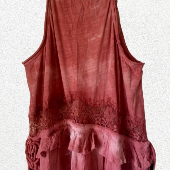 Mustard Seed Red Maxi Dress Size Medium - Picture 8 of 12